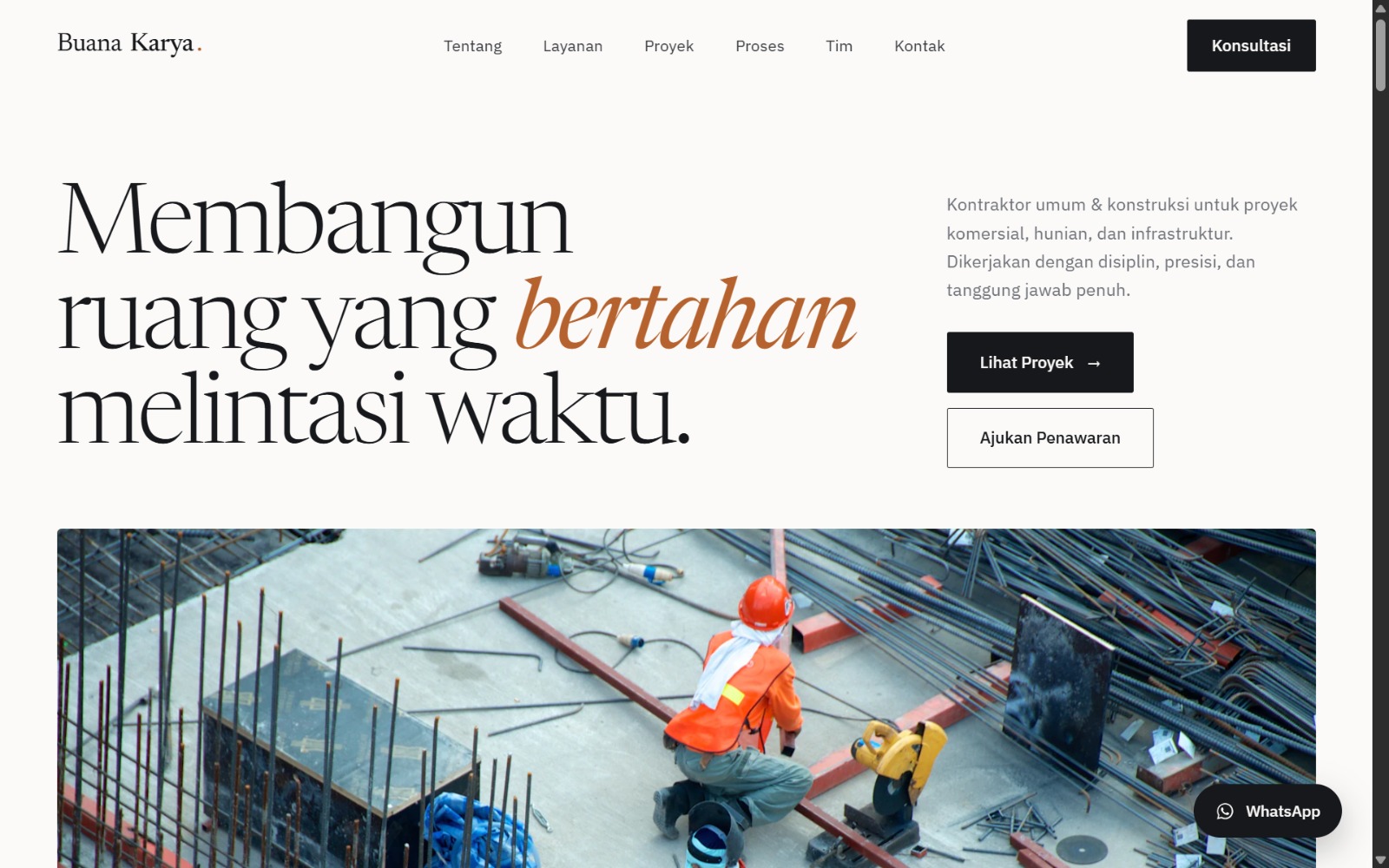 Buana Karya — Kontraktor & Konstruksi